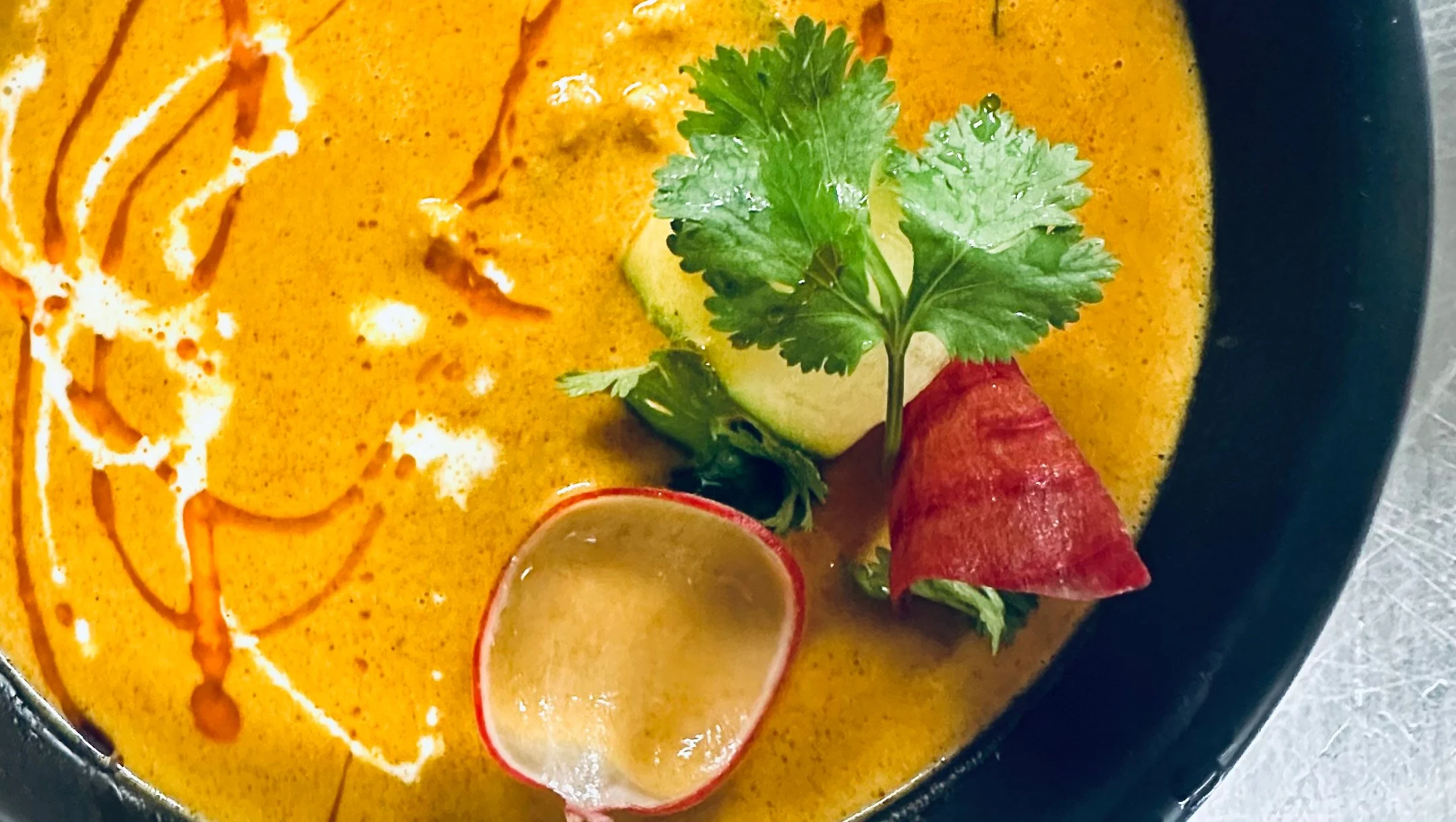 Chicken korma in a rich yogurt gravy at Ginger Indian Cuisine, Richmond BC